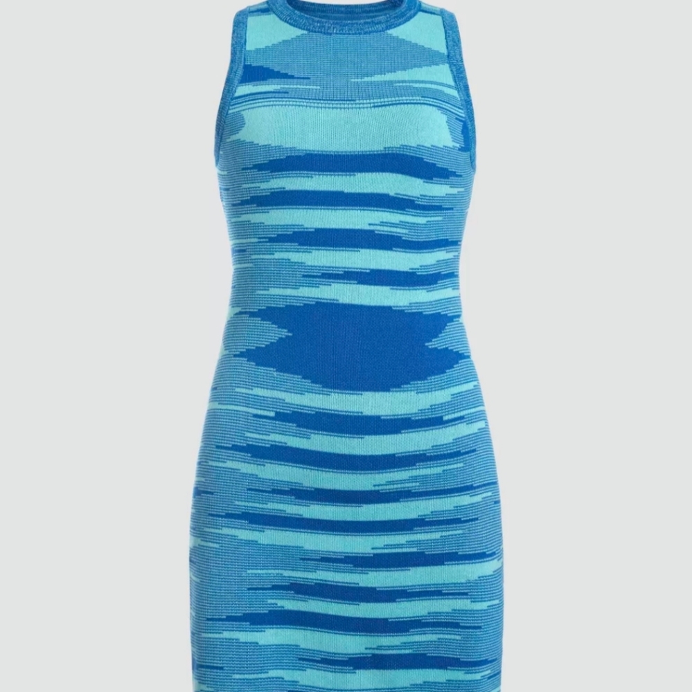 Blue Knitted Body on Dress - CIDER (M)